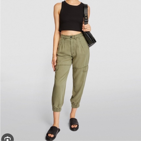 All Saints Lira trouser olive army green pants - Picture 1 of 11